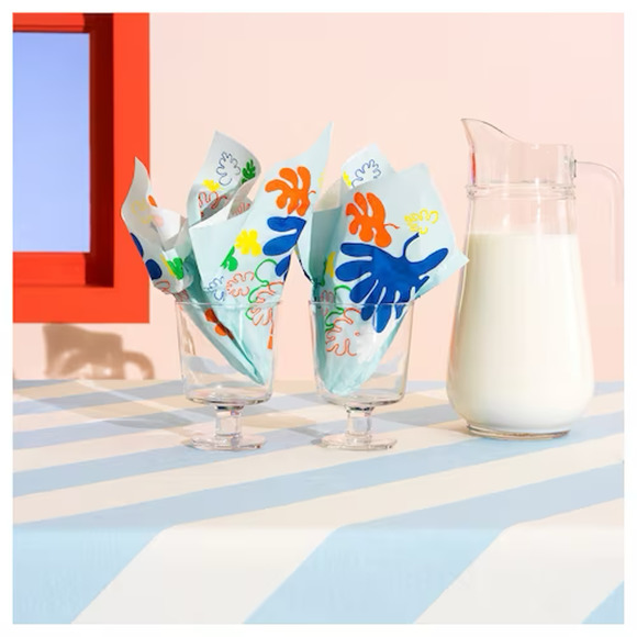 IKEA ROSTVINGE Paper Napkin, Multicolor, Leaf Pattern, 13"x13" (705.545.44) NEW - Picture 2 of 2